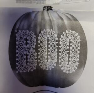 DIY "BOO" PUMPKIN string Art